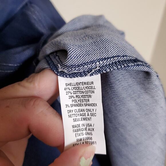 SHOSHANNA Stretch Denim Candelaria Cocktail Party Jean Midi Dress - Picture 8 of 11